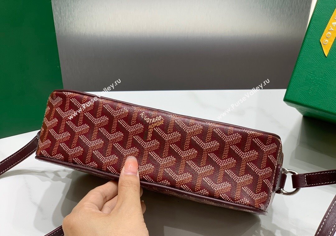 Goyard Cap-Vert PM Camera Bag Burgundy 2024 GY8013 1216 (ZHANG-241216085)