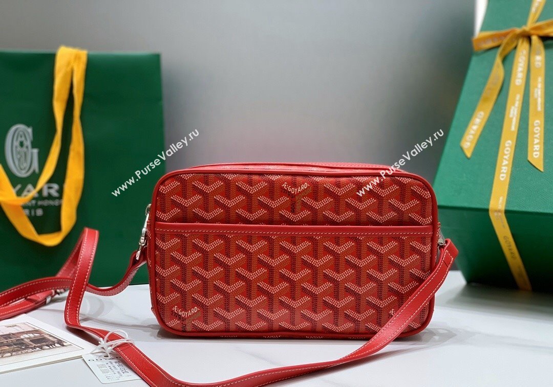 Goyard Cap-Vert PM Camera Bag Red 2024 GY8013 1216 (ZHANG-241216086)