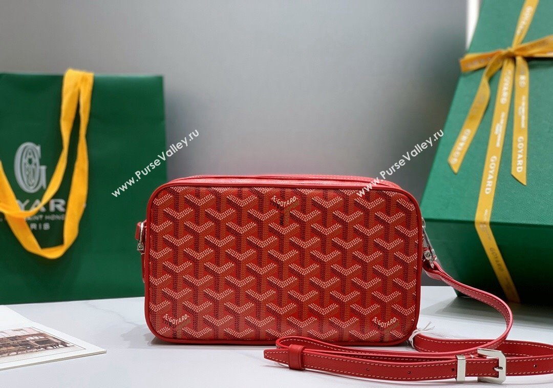 Goyard Cap-Vert PM Camera Bag Red 2024 GY8013 1216 (ZHANG-241216086)