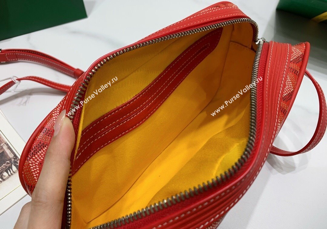 Goyard Cap-Vert PM Camera Bag Red 2024 GY8013 1216 (ZHANG-241216086)