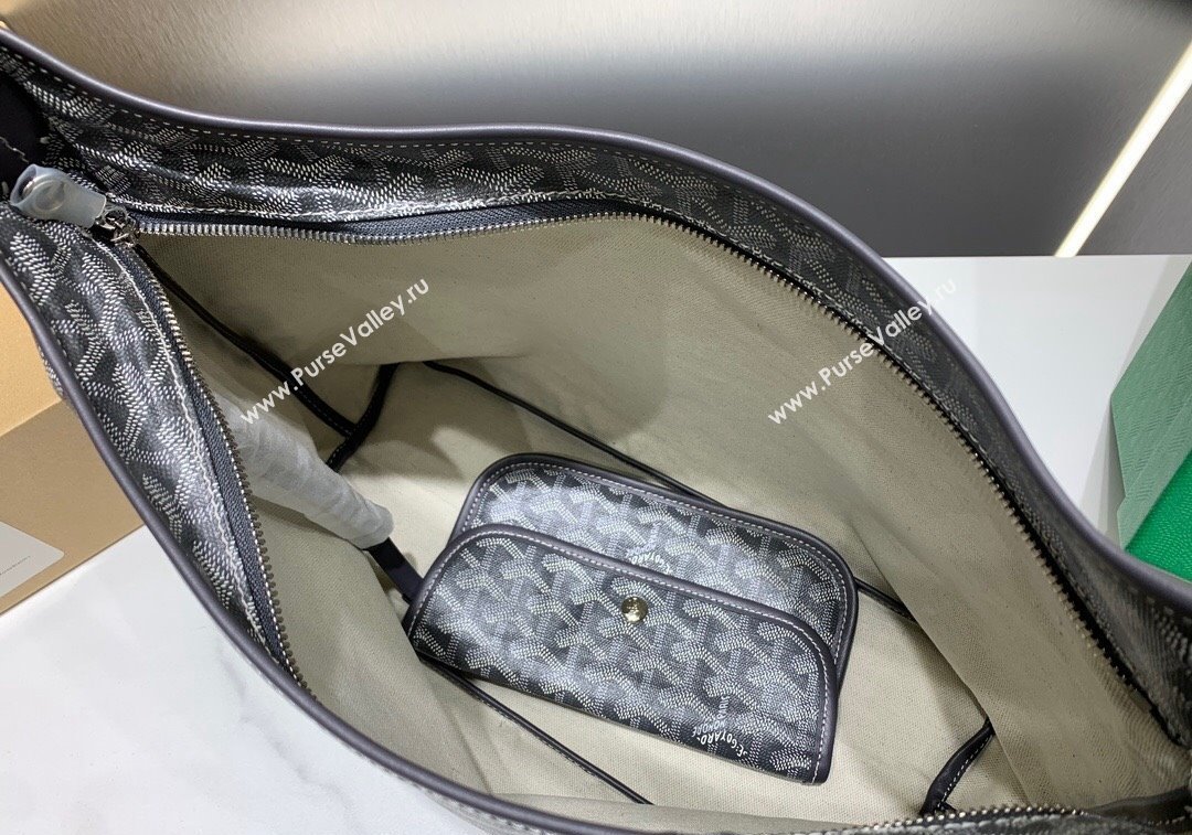 Goyard Boheme Hobo Bag Grey 2024 GY8120 (ZHANG-241216088)