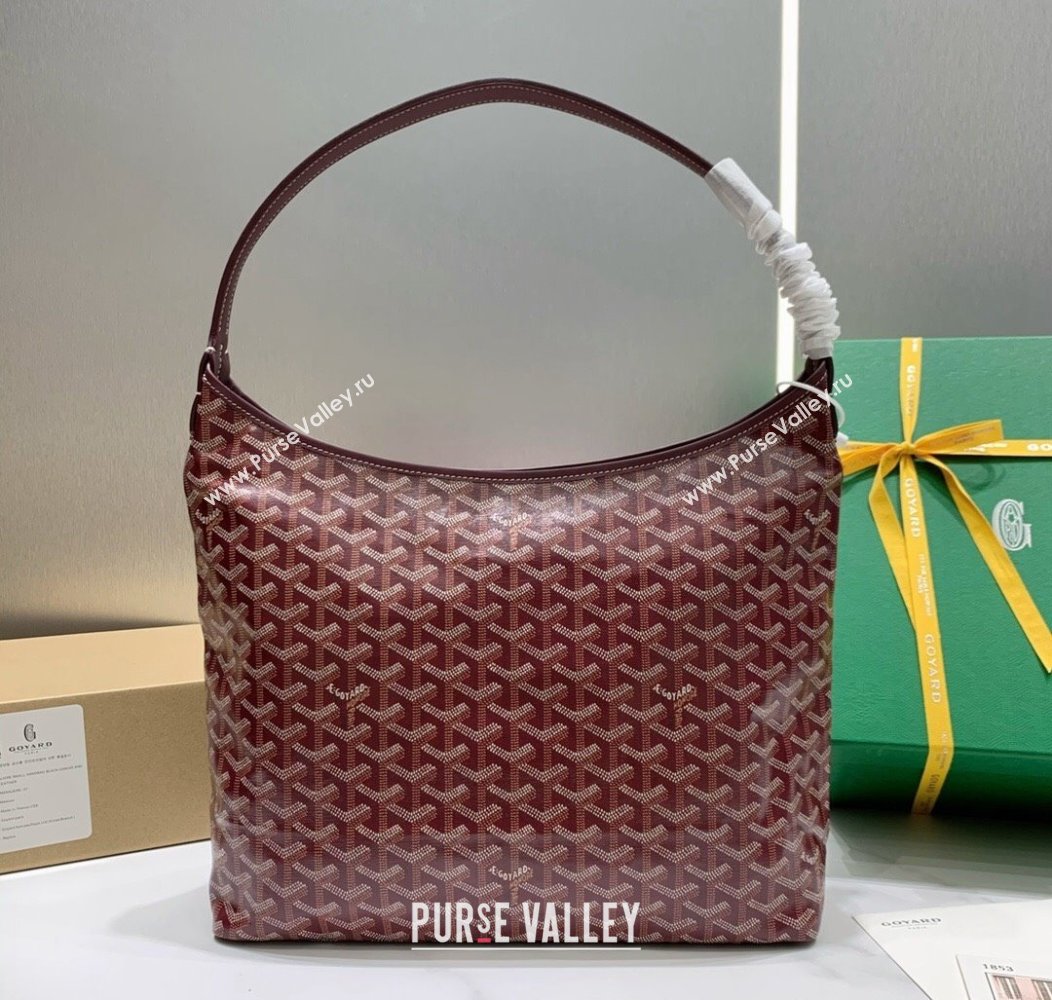 Goyard Boheme Hobo Bag Burgundy 2024 GY8120 (ZHANG-241216091)