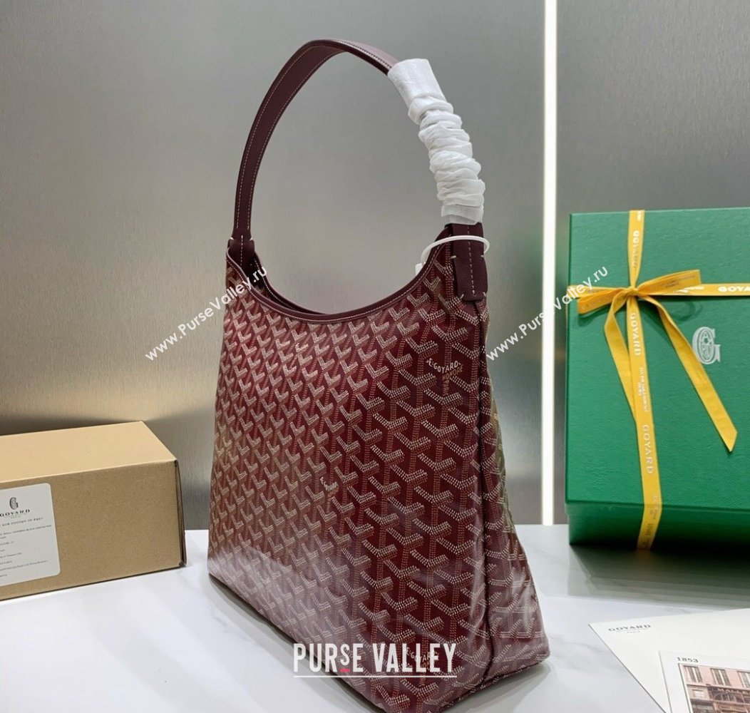 Goyard Boheme Hobo Bag Burgundy 2024 GY8120 (ZHANG-241216091)