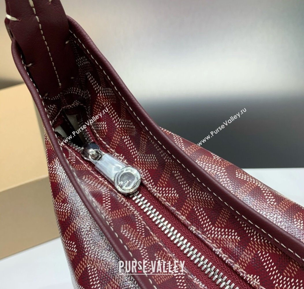 Goyard Boheme Hobo Bag Burgundy 2024 GY8120 (ZHANG-241216091)