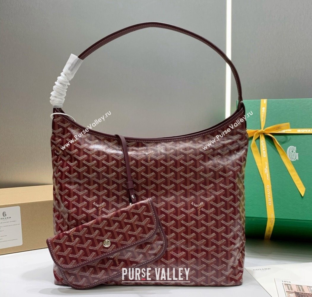 Goyard Boheme Hobo Bag Burgundy 2024 GY8120 (ZHANG-241216091)