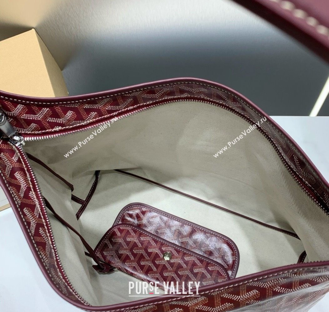 Goyard Boheme Hobo Bag Burgundy 2024 GY8120 (ZHANG-241216091)