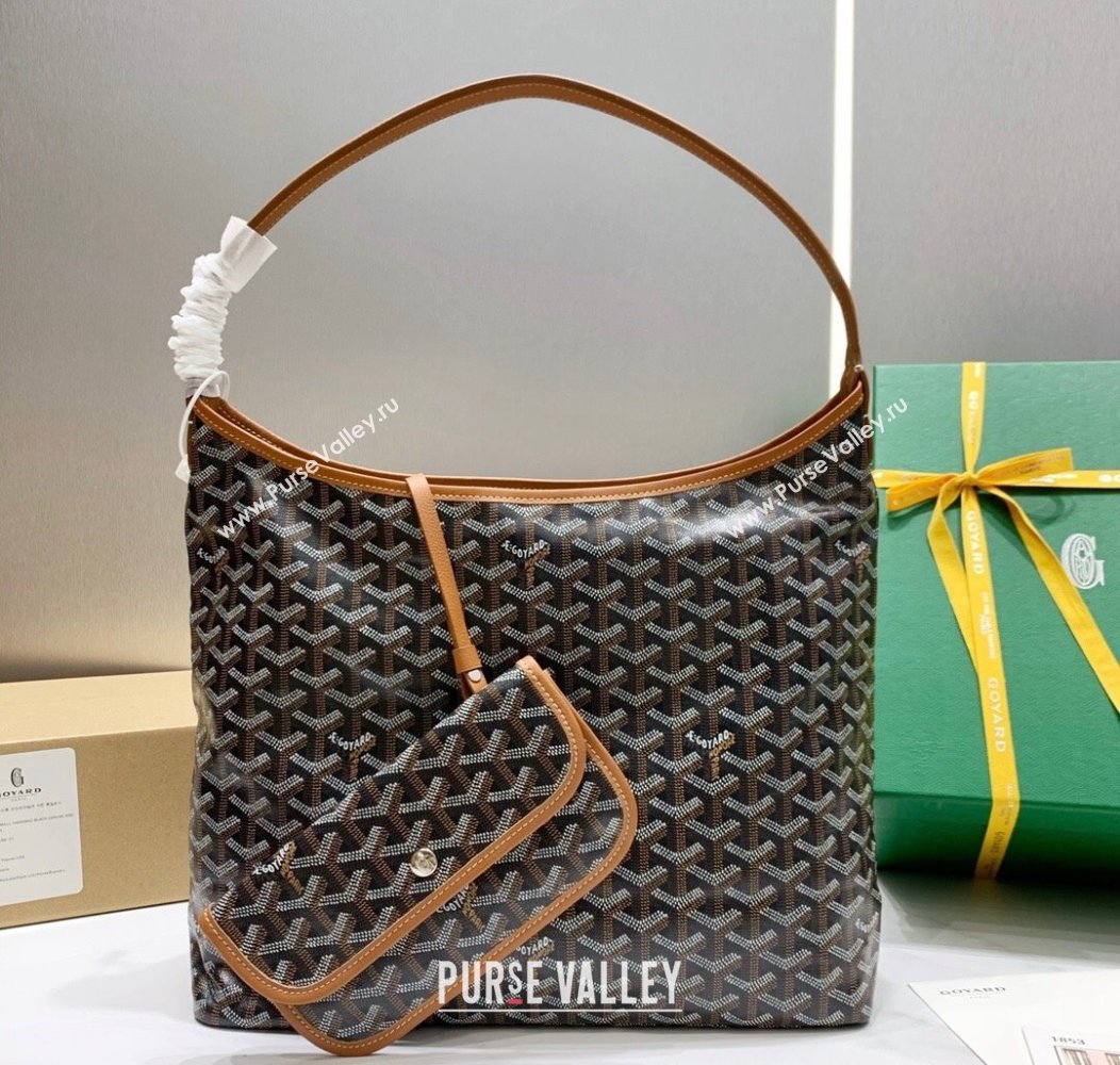 Goyard Boheme Hobo Bag Brown 2024 GY8120 (ZHANG-241216092)