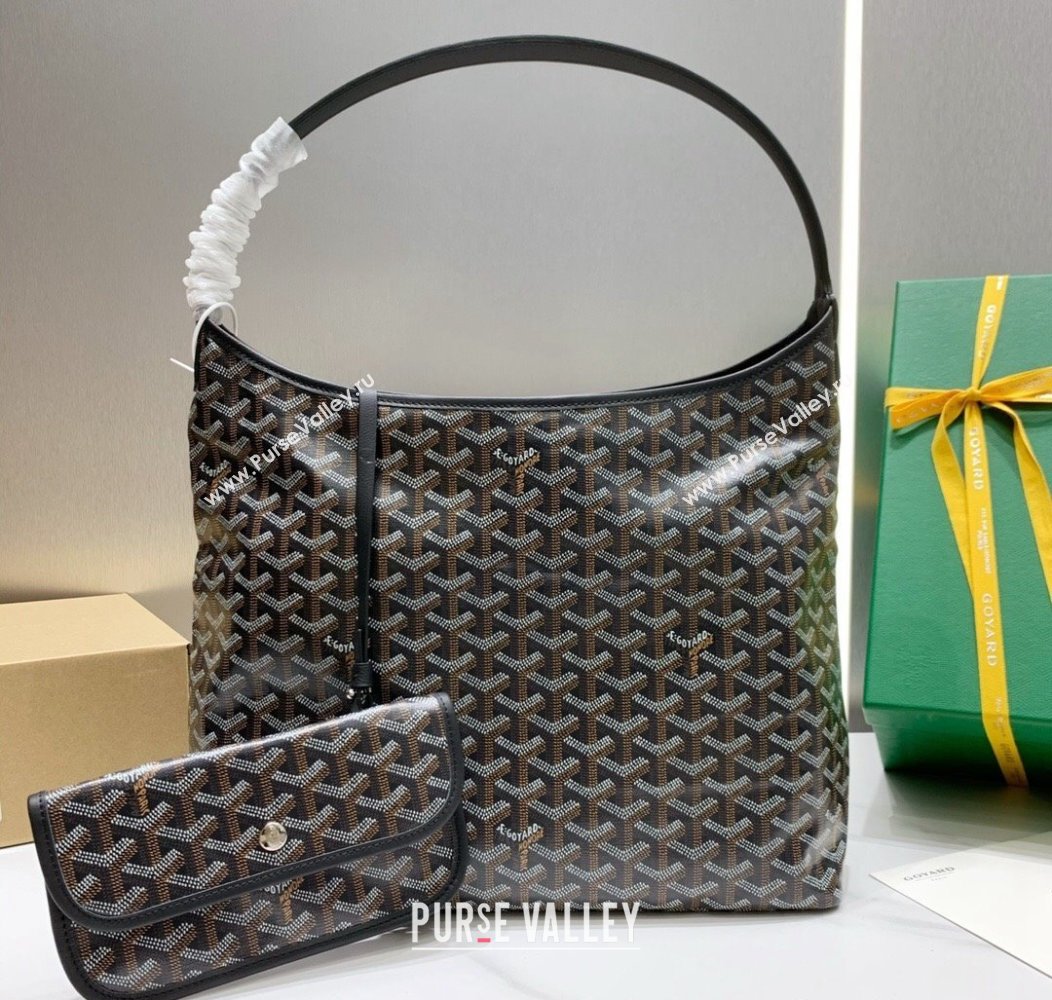 Goyard Boheme Hobo Bag Black 2024 GY8120 (ZHANG-241216094)