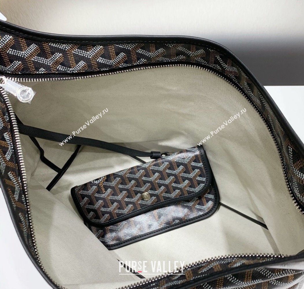 Goyard Boheme Hobo Bag Black 2024 GY8120 (ZHANG-241216094)