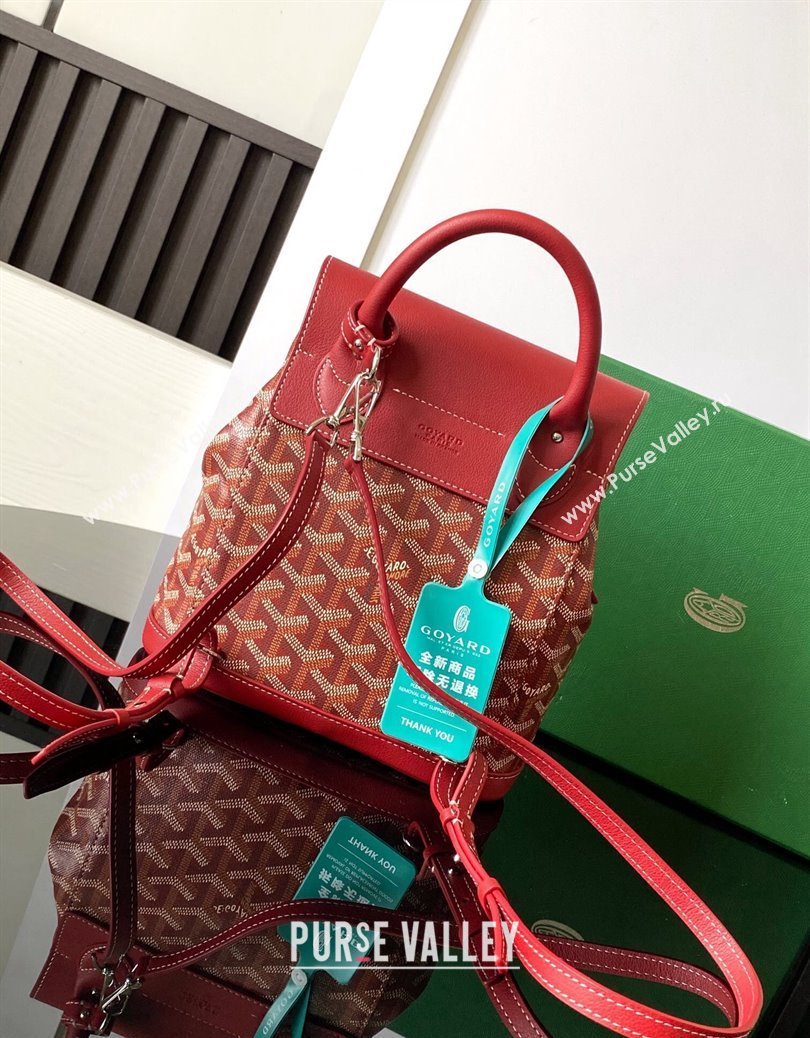 Goyard Alpin Mini Backpack Bag Red 2024 020195 (ZHANG-241216095)