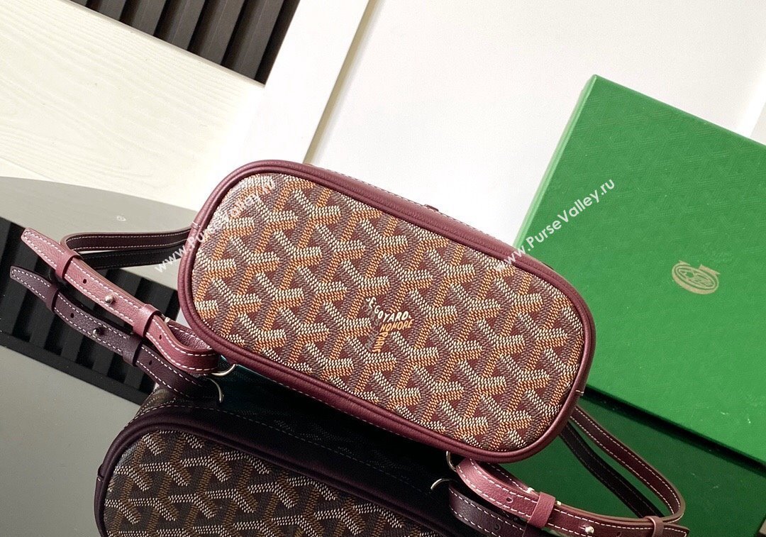 Goyard Alpin Mini Backpack Bag Burgundy 2024 020195 (ZHANG-241216096)