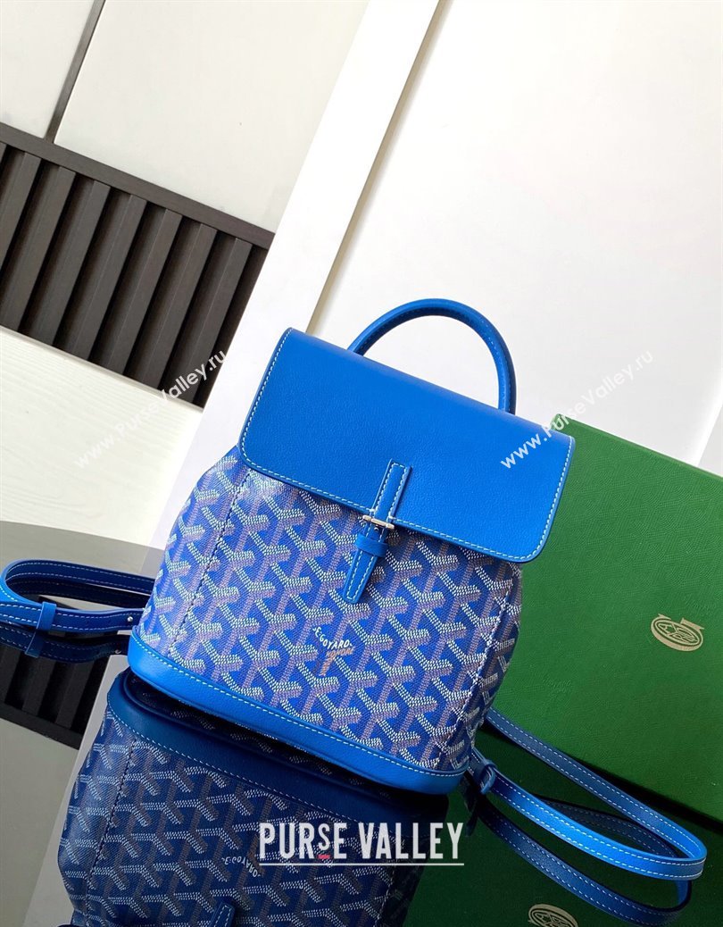 Goyard Alpin Mini Backpack Bag Sky Blue 2024 020195 (ZHANG-241216102)