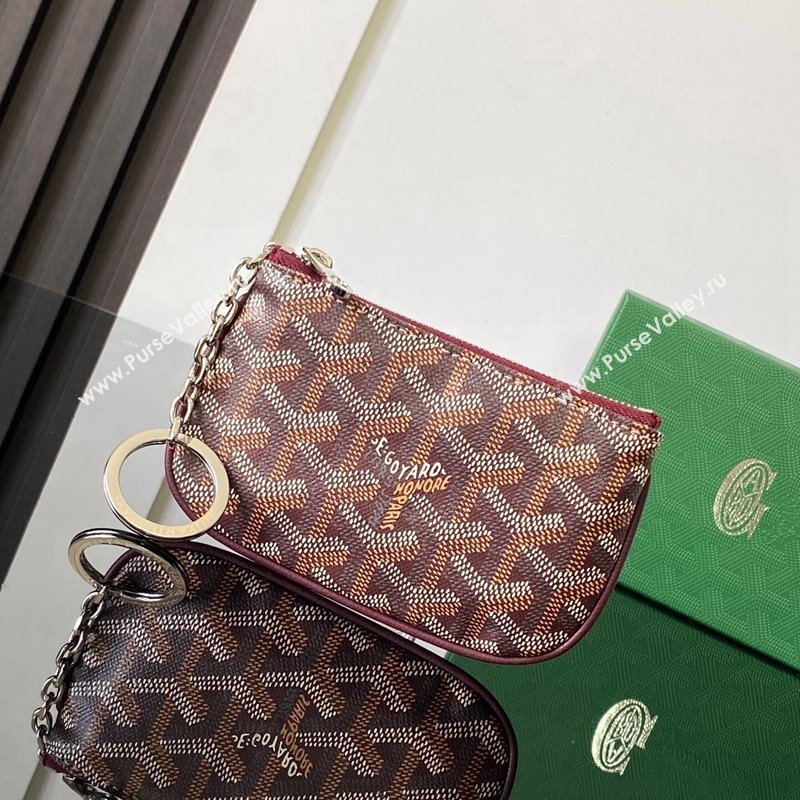 Goyard Sesame Pouch Burgundy 2024 GY3316 (ZHANG-241216111)