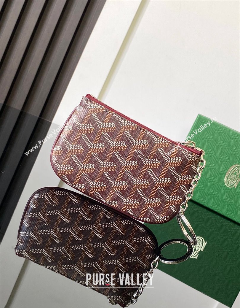 Goyard Sesame Pouch Burgundy 2024 GY3316 (ZHANG-241216111)