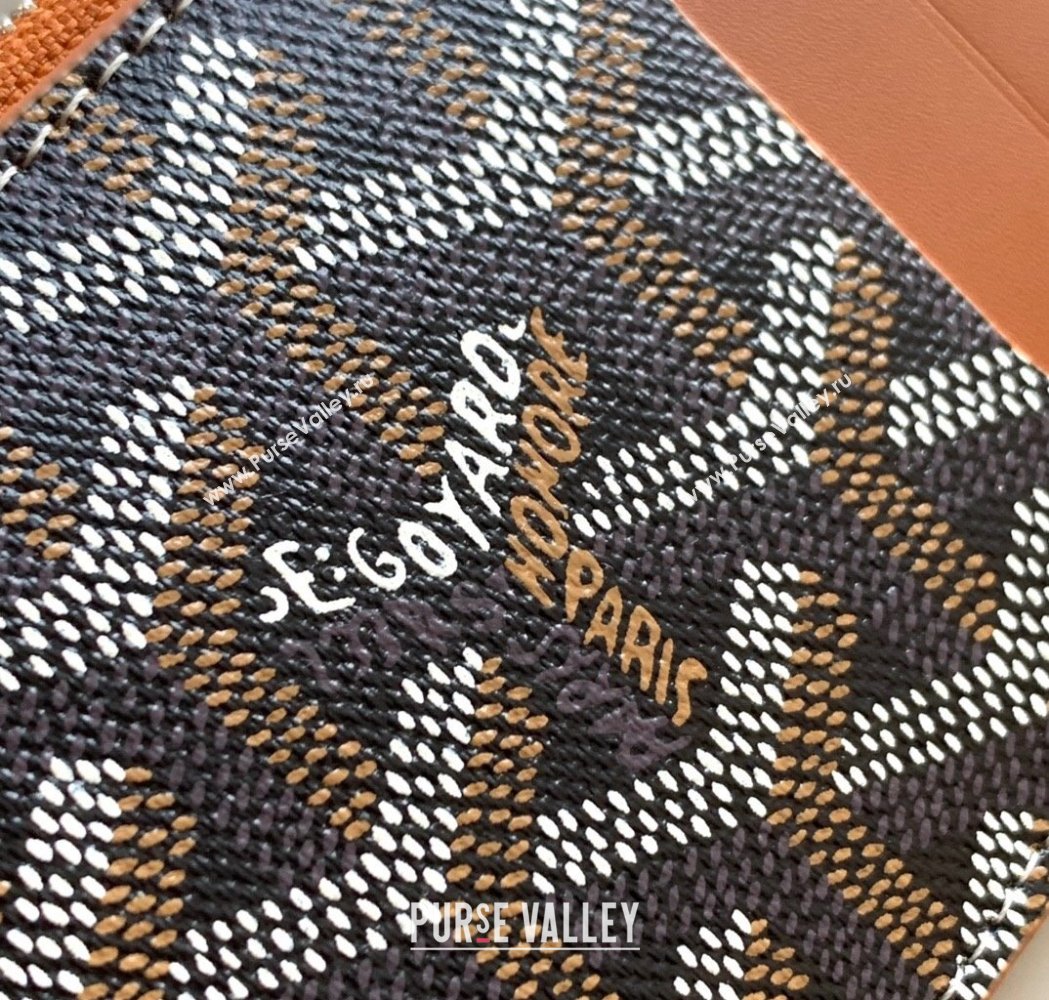 Goyard Bourbon Zipped Card holders Wallet Brown 2025 GY3321 (ZHANG-250121070)