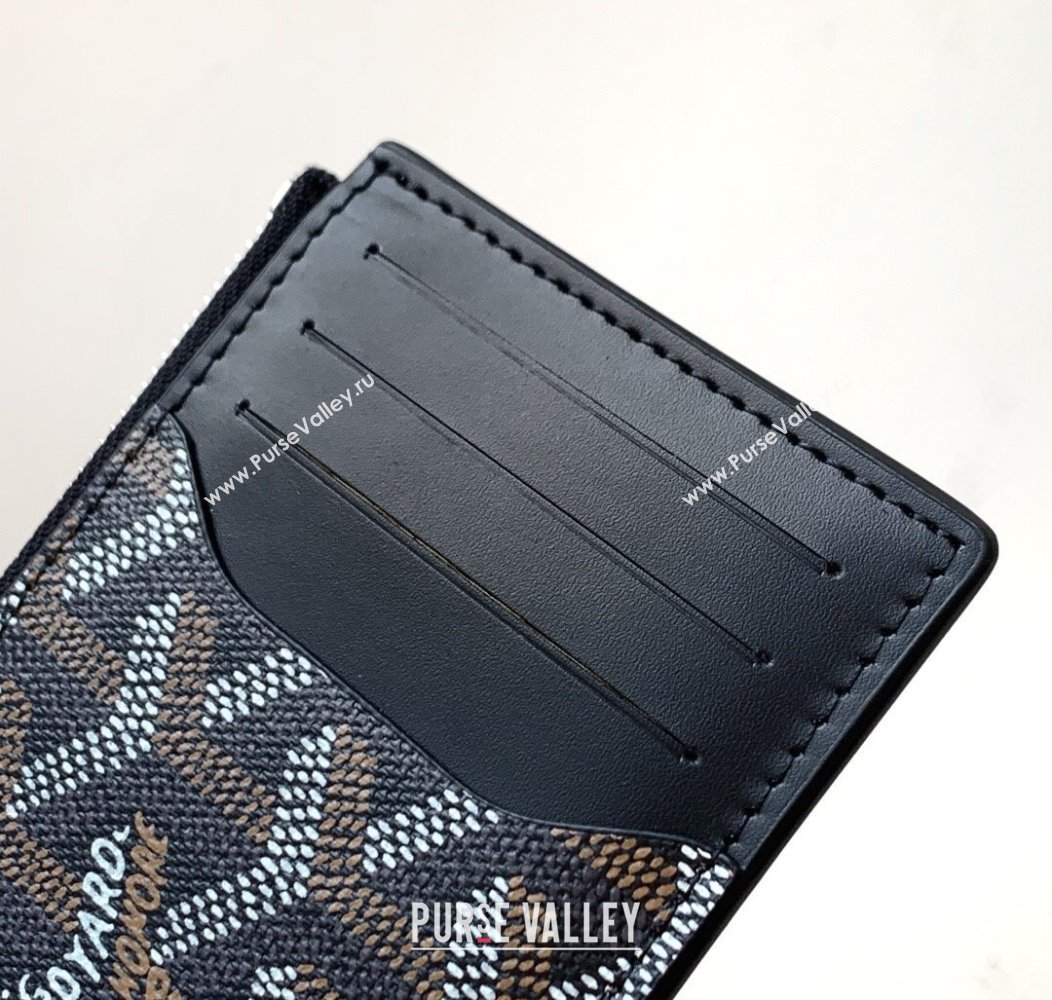 Goyard Bourbon Zipped Card holders Wallet Black 2025 GY3321 (ZHANG-250121071)