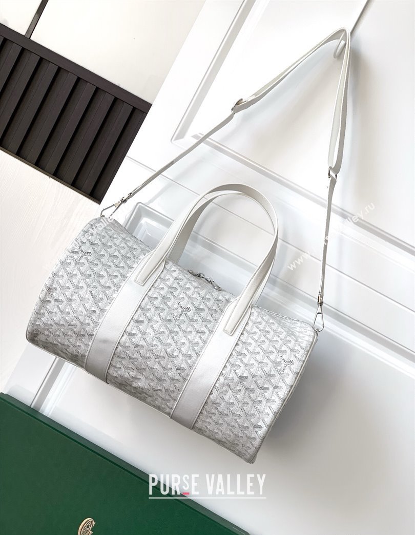Goyard Barrel 40 Sports Bag White 2025 GY020248 (ZHANG-250121072)