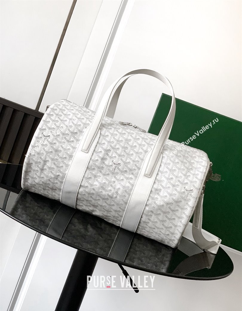 Goyard Barrel 40 Sports Bag White 2025 GY020248 (ZHANG-250121072)