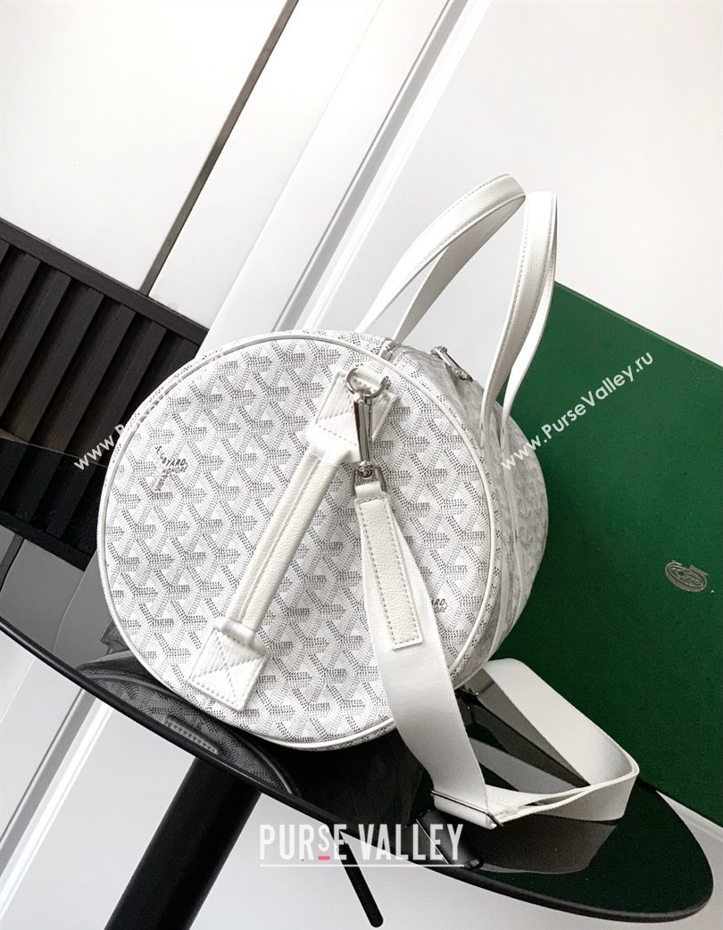 Goyard Barrel 40 Sports Bag White 2025 GY020248 (ZHANG-250121072)