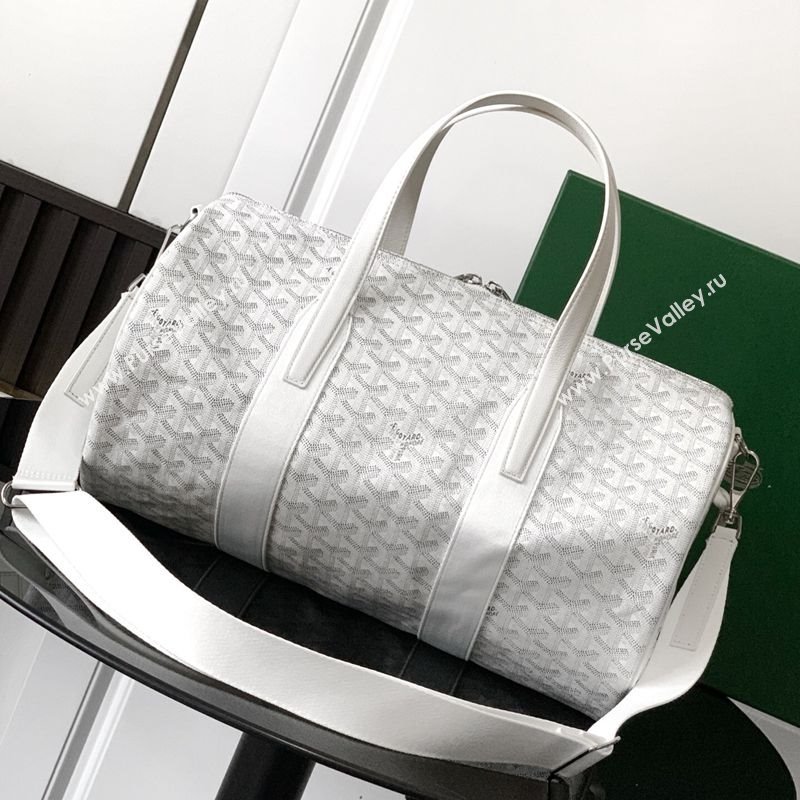 Goyard Barrel 40 Sports Bag White 2025 GY020248 (ZHANG-250121072)