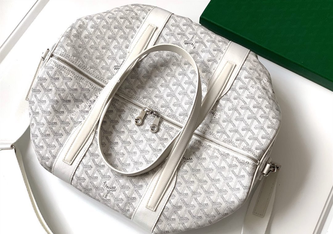 Goyard Barrel 40 Sports Bag White 2025 GY020248 (ZHANG-250121072)