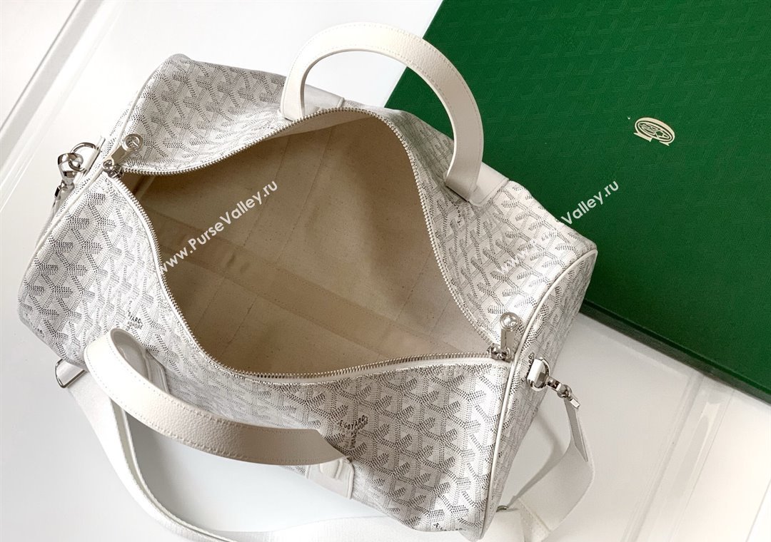 Goyard Barrel 40 Sports Bag White 2025 GY020248 (ZHANG-250121072)