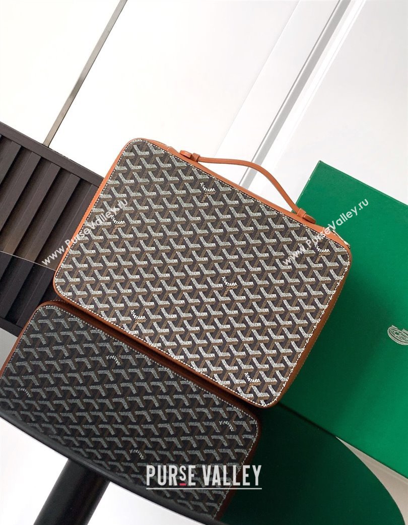 Goyard Compagnon Universel A4 Business Bag Brown 2025 GY8065 (ZHANG-250121057)