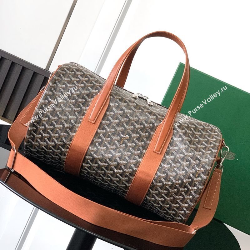 Goyard Barrel 40 Sports Bag Brown 2025 GY020248 (ZHANG-250121074)