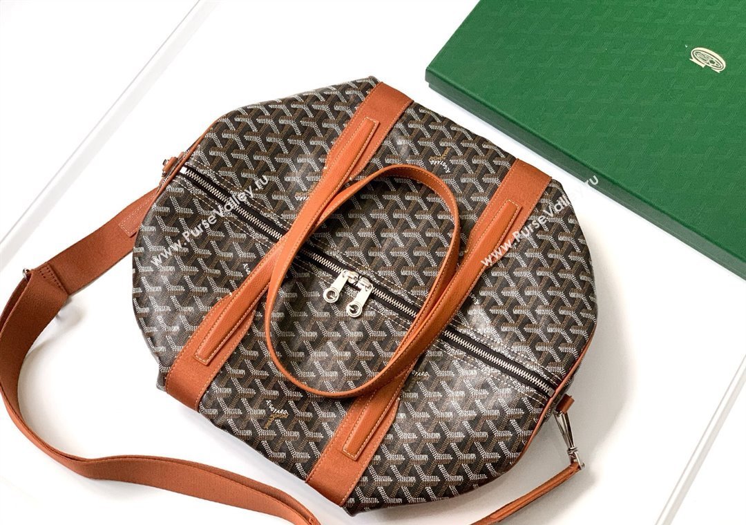 Goyard Barrel 40 Sports Bag Brown 2025 GY020248 (ZHANG-250121074)