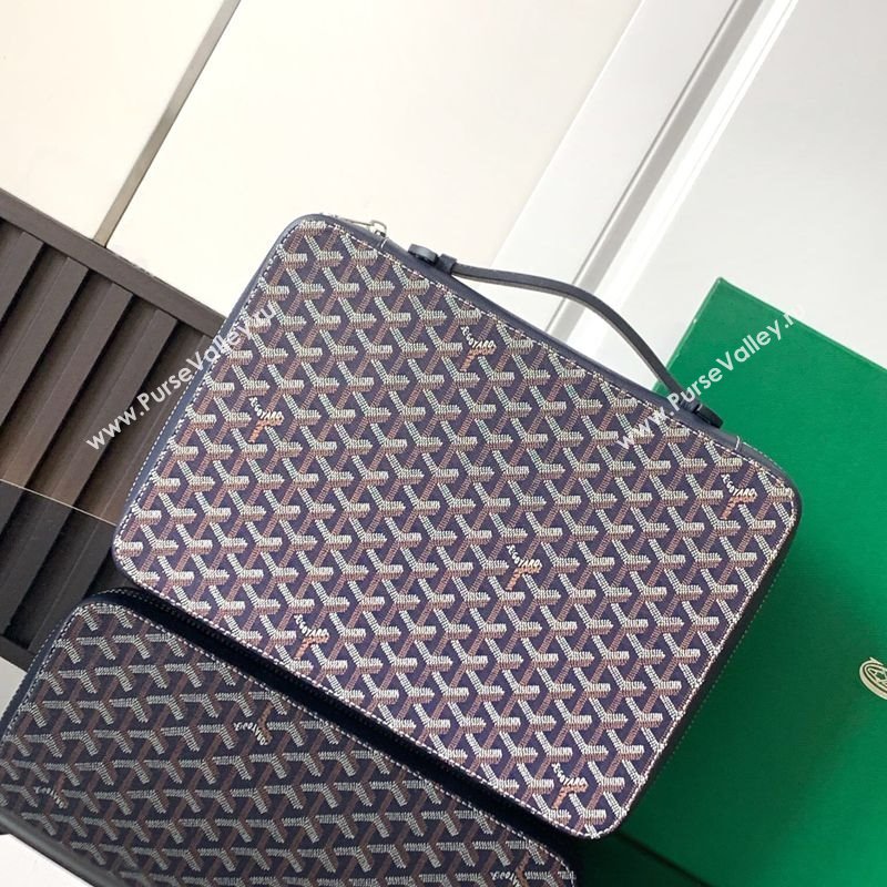 Goyard Compagnon Universel A4 Business Bag Navy Blue 2025 GY8065 (ZHANG-250121058)