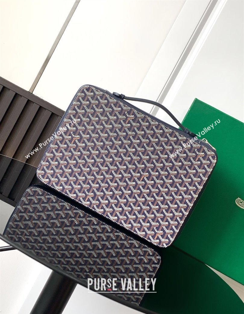 Goyard Compagnon Universel A4 Business Bag Navy Blue 2025 GY8065 (ZHANG-250121058)