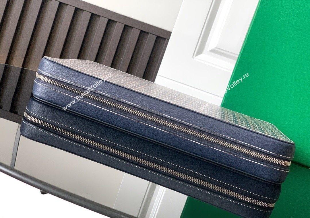 Goyard Compagnon Universel A4 Business Bag Navy Blue 2025 GY8065 (ZHANG-250121058)