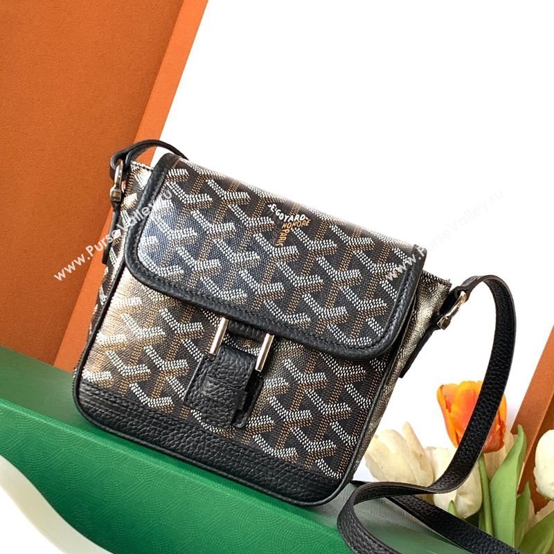 Goyard Vintage Mini Crossbody Bag Black 2025 GY8816 (ZHANG-250121084)