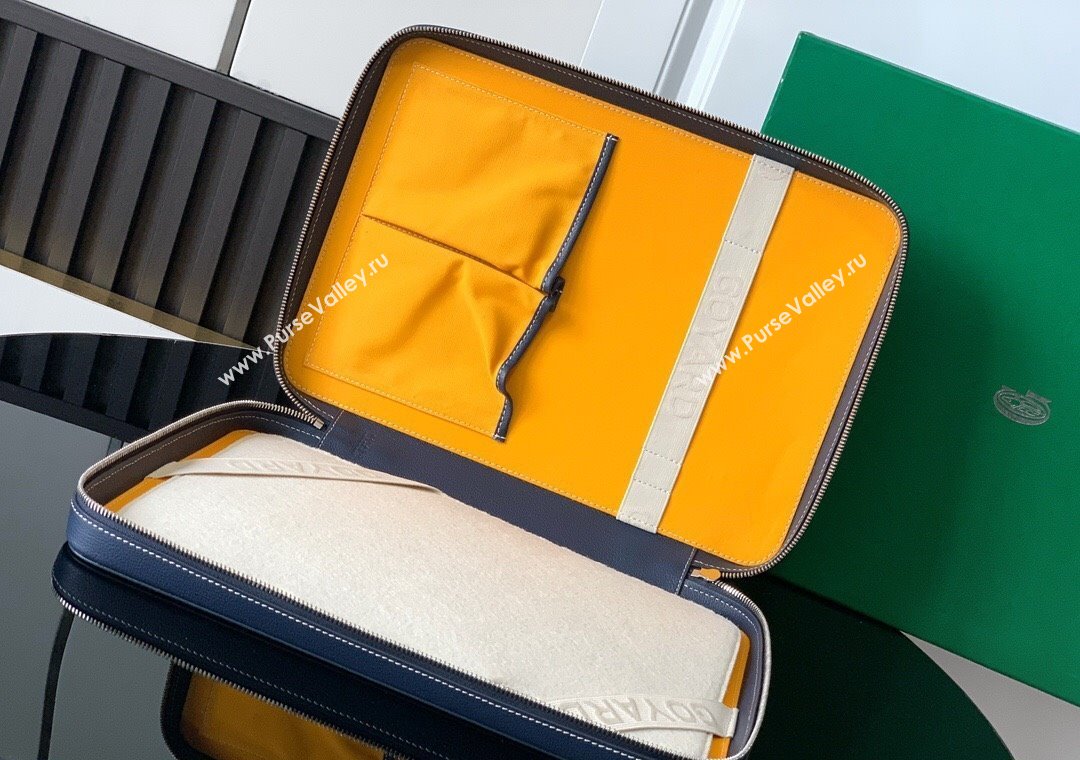 Goyard Compagnon Universel A4 Business Bag Navy Blue 2025 GY8065 (ZHANG-250121058)