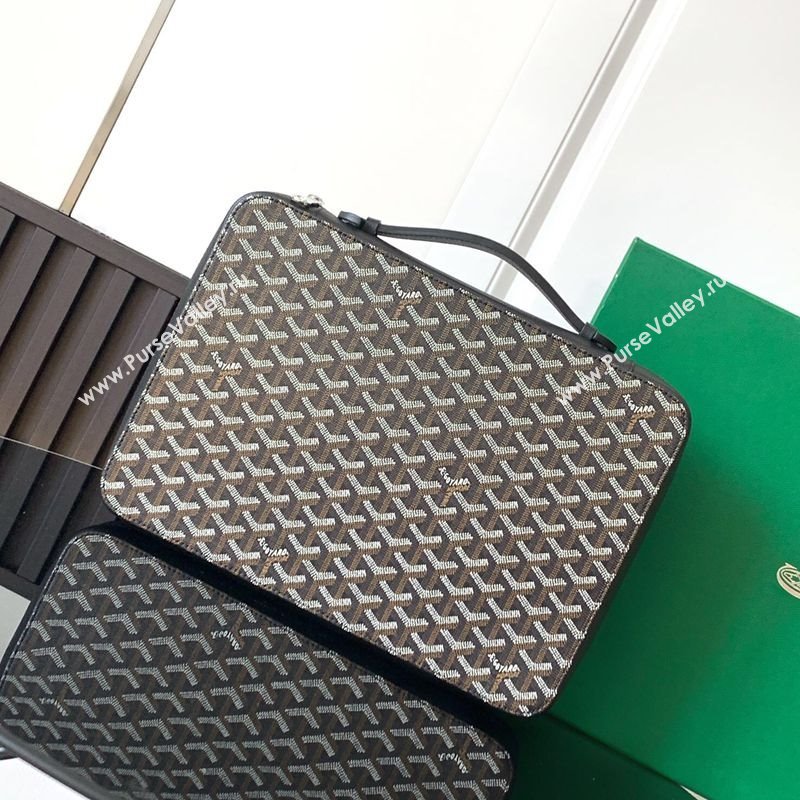 Goyard Compagnon Universel A4 Business Bag Black 2025 GY8065 (ZHANG-250121059)