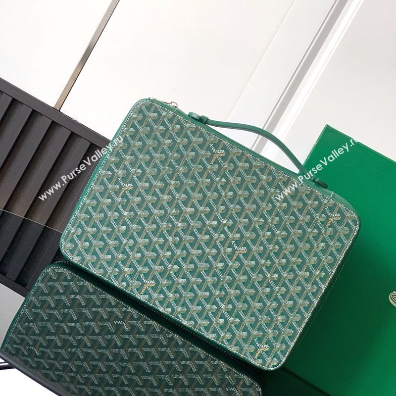 Goyard Compagnon Universel A4 Business Bag Green 2025 GY8065 (ZHANG-250121056)
