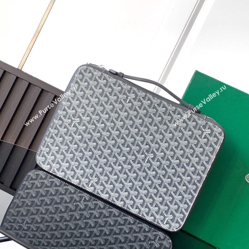 Goyard Compagnon Universel A4 Business Bag Grey 2025 GY8065 (ZHANG-250121060)
