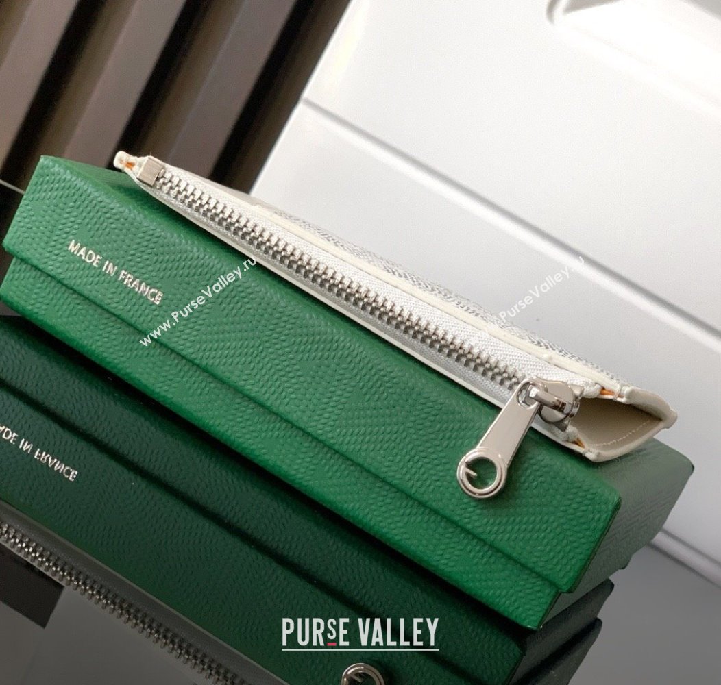 Goyard Bourbon Zipped Card holders Wallet White 2025 GY3321 (ZHANG-250121061)