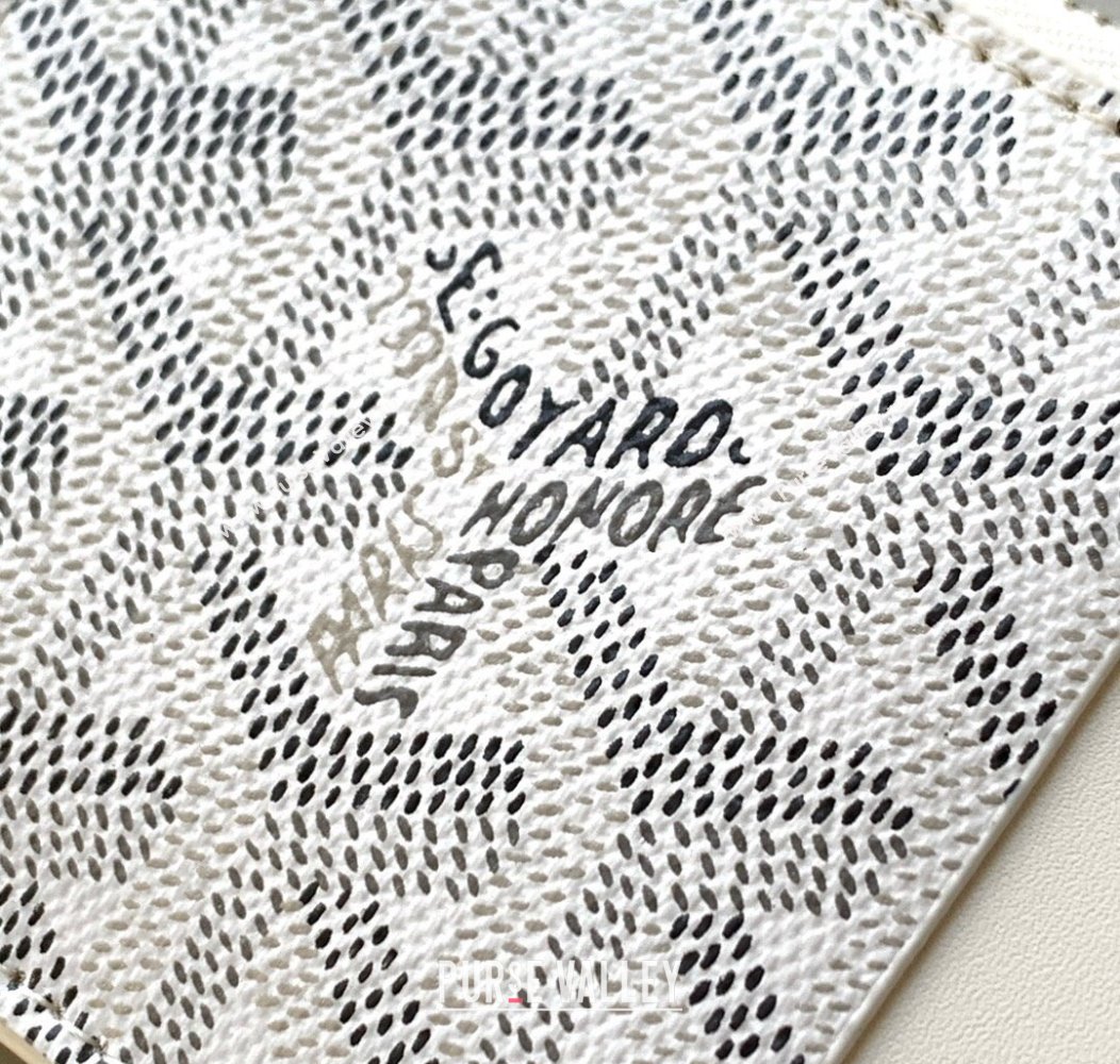 Goyard Bourbon Zipped Card holders Wallet White 2025 GY3321 (ZHANG-250121061)