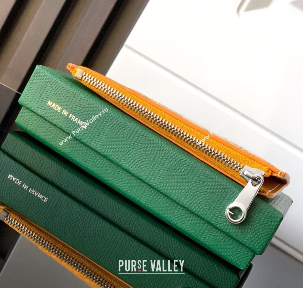 Goyard Bourbon Zipped Card holders Wallet Yellow 2025 GY3321 (ZHANG-250121063)