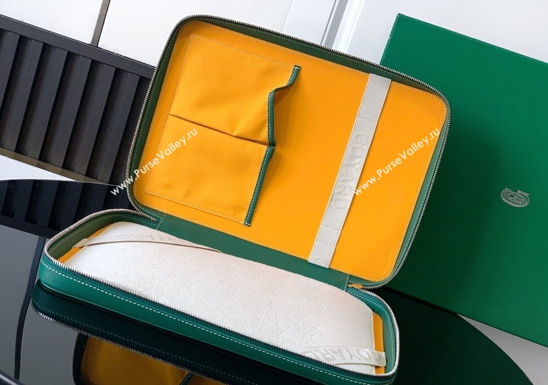 Goyard Compagnon Universel A4 Business Bag Green 2025 GY8065 (ZHANG-250121056)