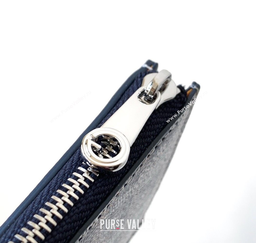 Goyard Bourbon Zipped Card holders Wallet Navy Blue 2025 GY3321 (ZHANG-250121064)