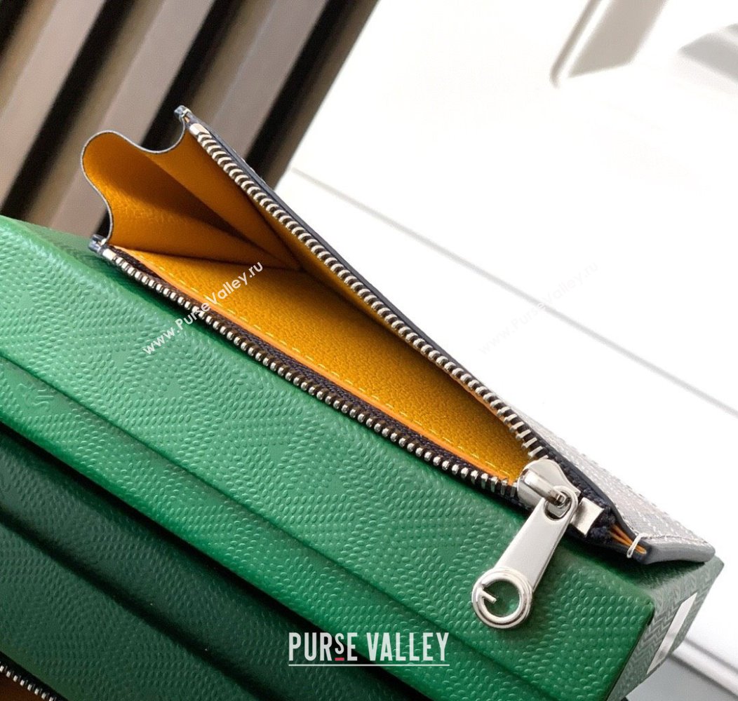 Goyard Bourbon Zipped Card holders Wallet Navy Blue 2025 GY3321 (ZHANG-250121064)