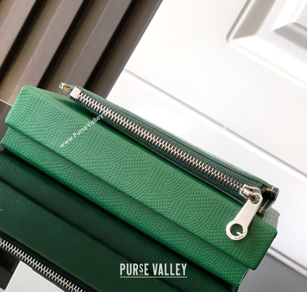Goyard Bourbon Zipped Card holders Wallet Green 2025 GY3321 (ZHANG-250121065)