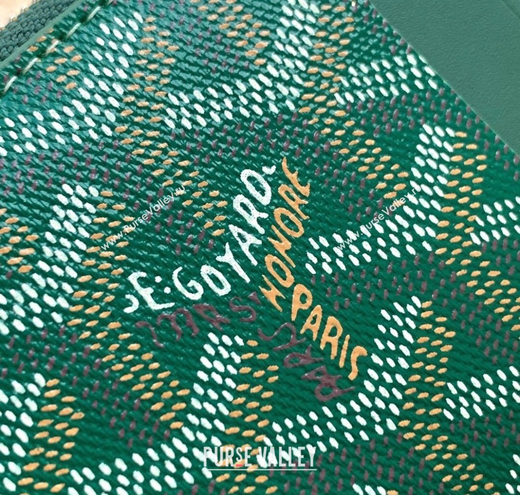 Goyard Bourbon Zipped Card holders Wallet Green 2025 GY3321 (ZHANG-250121065)