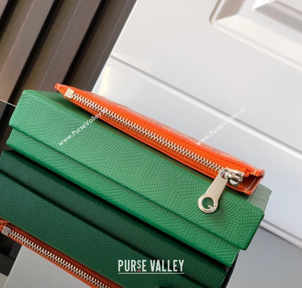 Goyard Bourbon Zipped Card holders Wallet Orange 2025 GY3321 (ZHANG-250121067)
