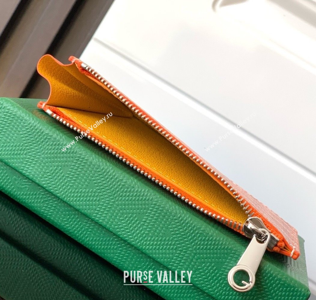 Goyard Bourbon Zipped Card holders Wallet Orange 2025 GY3321 (ZHANG-250121067)