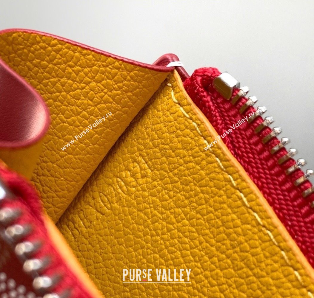 Goyard Bourbon Zipped Card holders Wallet Red 2025 GY3321 (ZHANG-250121068)