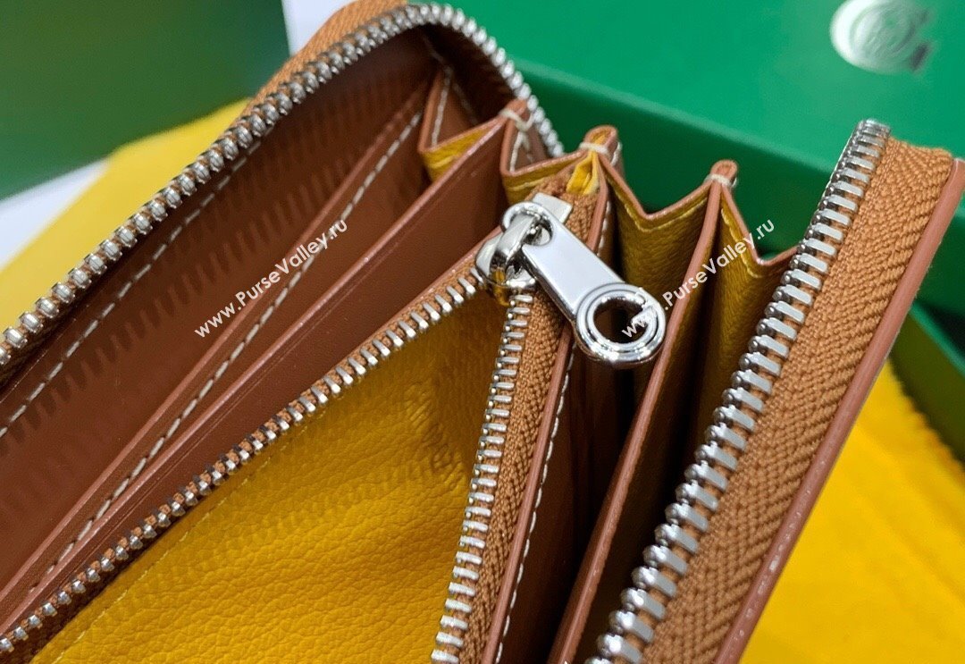 Goyard Matignon Zip Long GM Wallet Brown 2025 8509 (ZHANG-250408001)