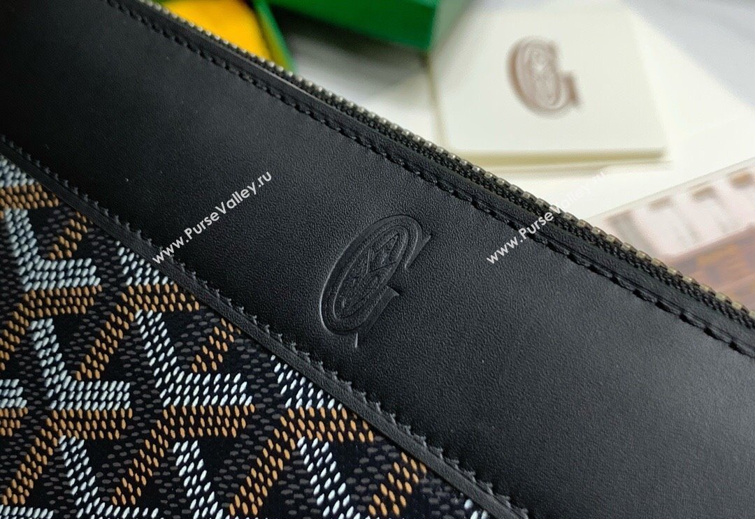 Goyard Matignon Zip Long GM Wallet Black 2025 8509 (ZHANG-250408002)